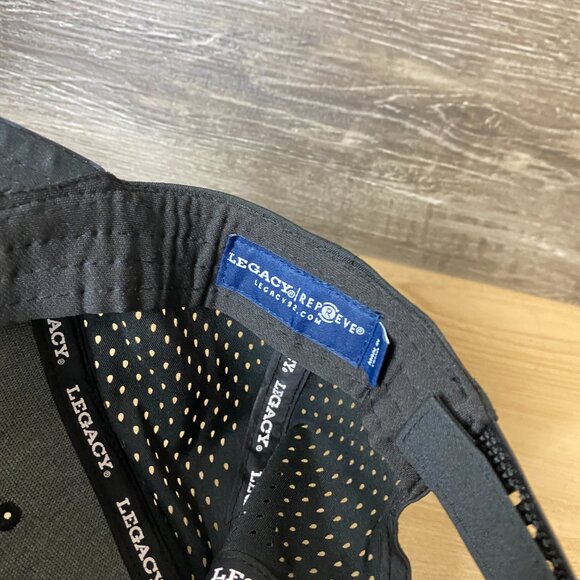 Big Dick's Salty Seaman Hat Cap Strap Back Gray Black Camo Adjustable - Picture 8 of 9